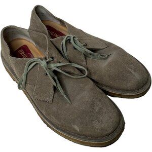 Clarks Original Mens DESERT KHAN Gray SUEDE Boots 7.5